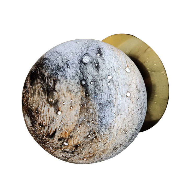 Skørter | Planet Frosted Glass Wall Lamp Creative Yellow/Blue LED Wall Lamp Lighting Fixture for Bedroom