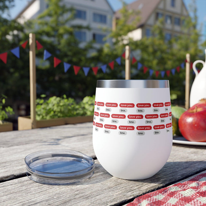 Lisslune | Cupid's Delight 12oz Insulated Stainless Steel Cup - Perfect Temperature Control
