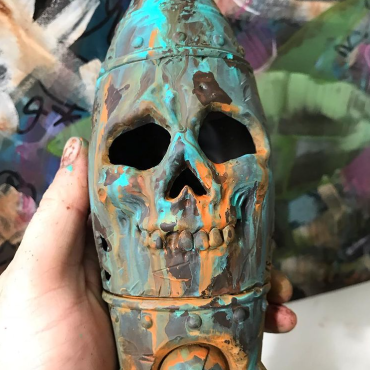 Lisslune | The Skull Bomb - Small Nuclear Warhead Decor