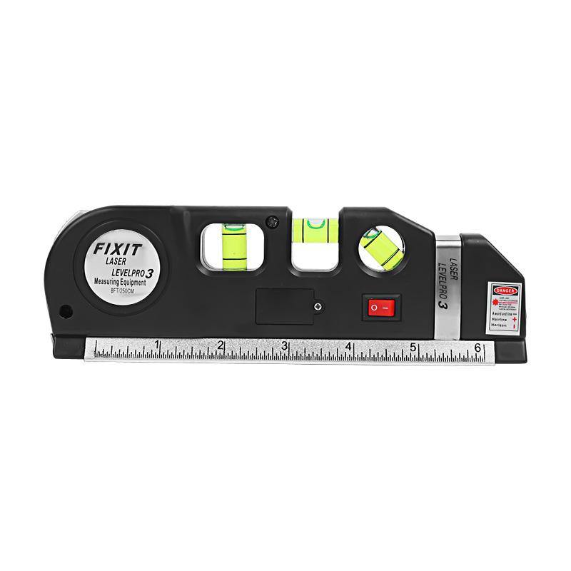 Lisslune | Laser Level Ruler Multi-functional Household Infrared Decoration (Black)