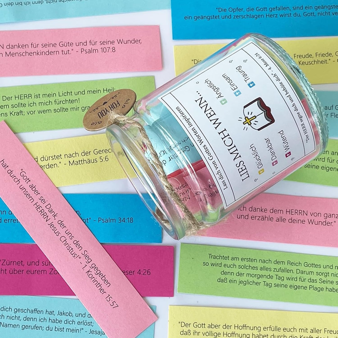 Lisslune | Handmade 90 Days Bible Verse Glass