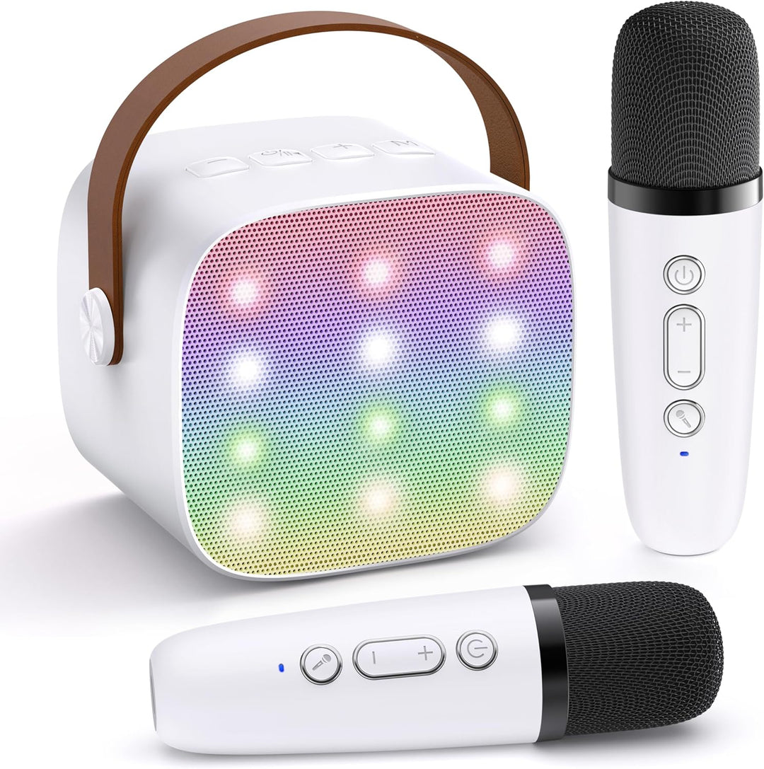 Lisslune | Portable Mini Karaoke Machine with Bluetooth Speaker & 2 Wireless Mics – Veylo
