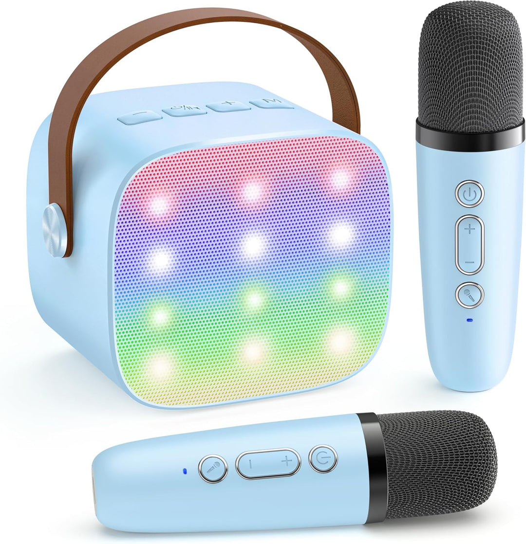Lisslune | Portable Mini Karaoke Machine with Bluetooth Speaker & 2 Wireless Mics – Veylo