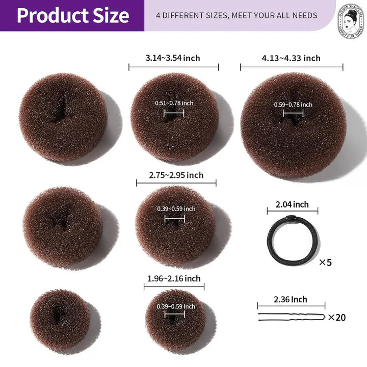 Lisslune | Donut Knot Helper Set – 7 Rings & Accessories