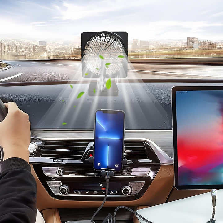 Lisslune | 12V USB Air Circulator Car AC Cooling Fan with 360° Rotation (1+1 FREE) – Aurovent
