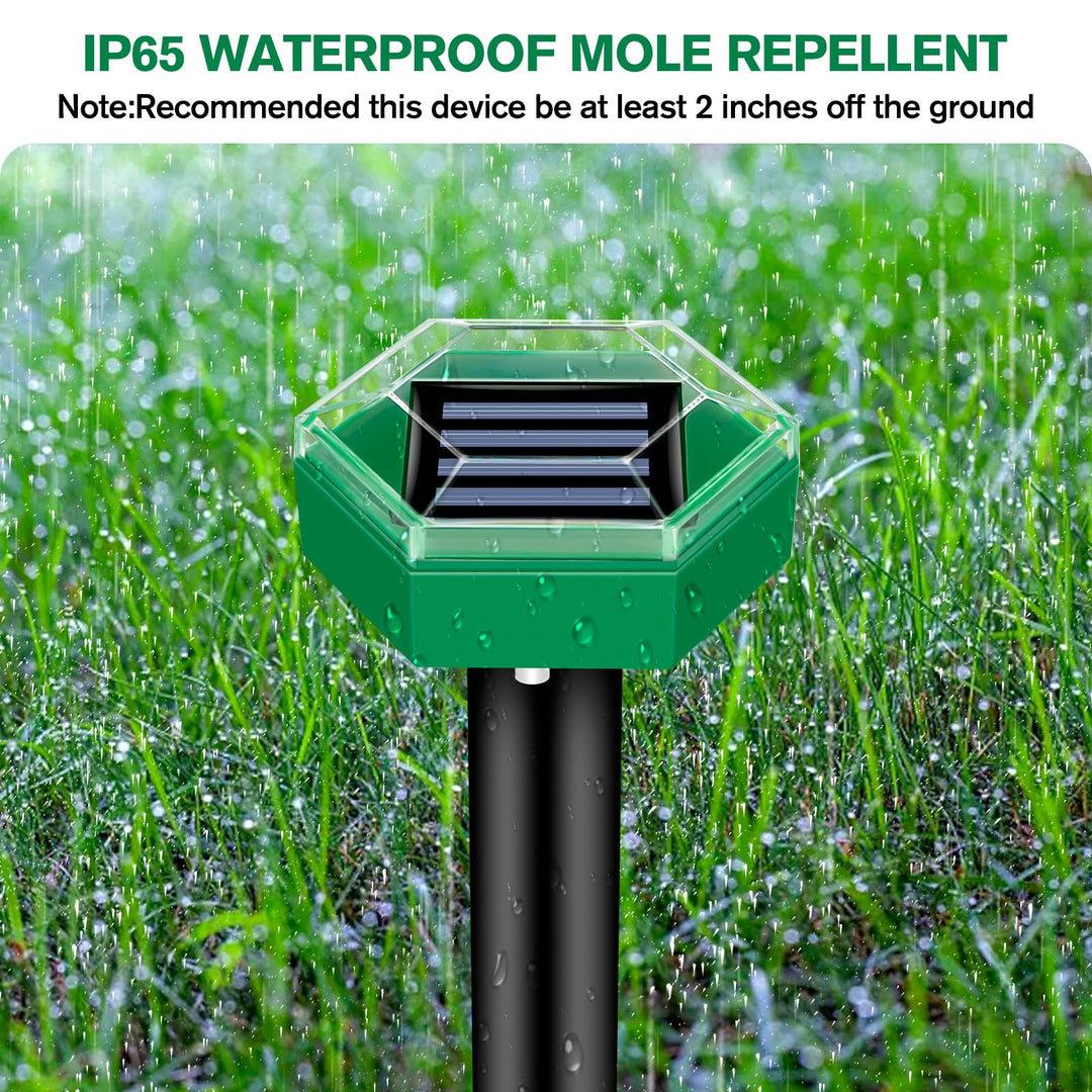 Lisslune | Ultrasonic Mole Repellent 4 Pack
