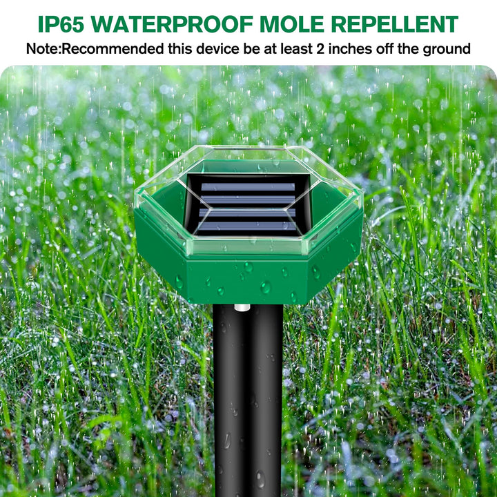 Lisslune | Ultrasonic Mole Repellent 4 Pack