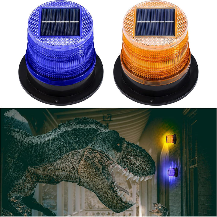 Lisslune | Solar-Powered Amber & Blue Magnetic Strobe Lights Set – Liora