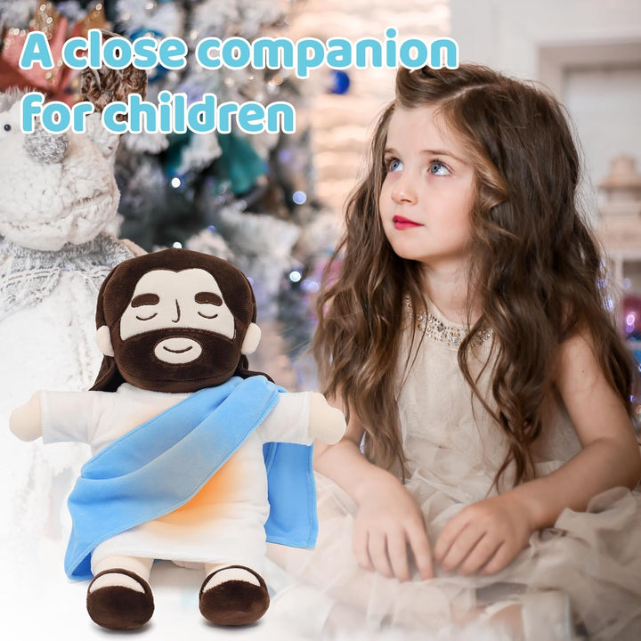 Lisslune | Soothing Jesus Plush Toy with Calming Breathing & Sounds