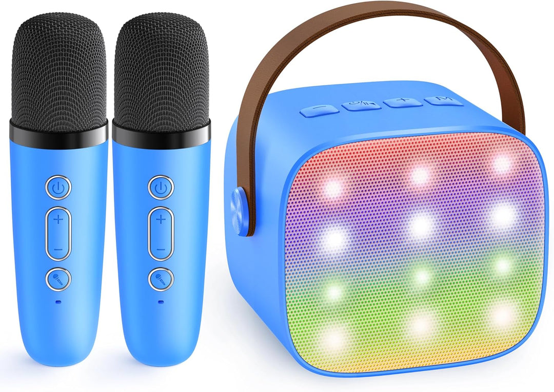 Lisslune | Portable Mini Karaoke Machine with Bluetooth Speaker & 2 Wireless Mics – Veylo