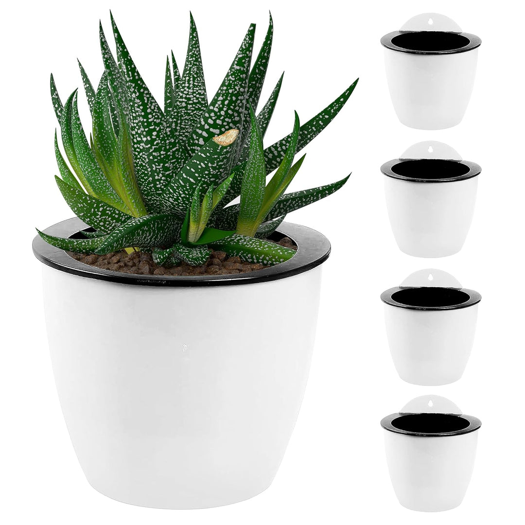 Lisslune | Self-watering hanging plant pot – Modern flower pot for wall mounting