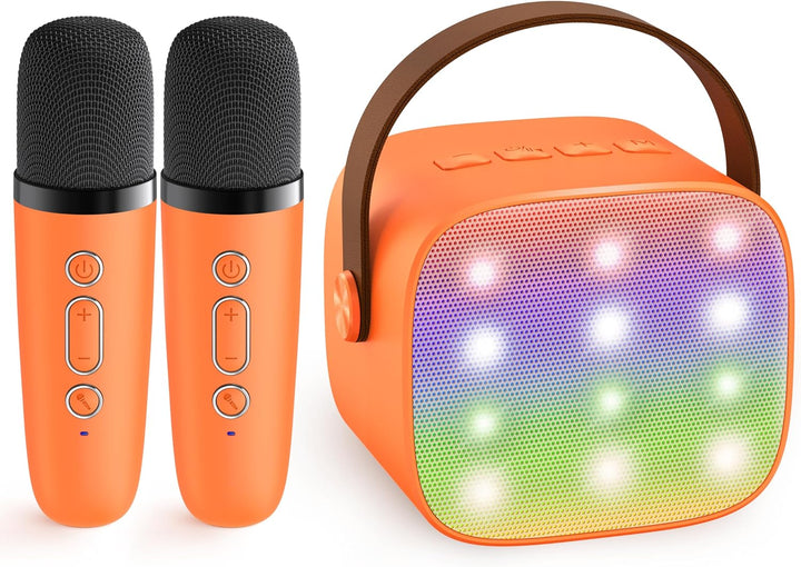 Lisslune | Portable Mini Karaoke Machine with Bluetooth Speaker & 2 Wireless Mics – Veylo