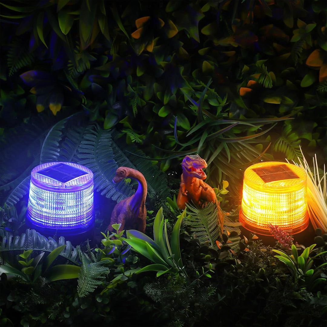 Lisslune | Solar-Powered Amber & Blue Magnetic Strobe Lights Set – Liora