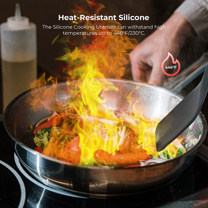 Lisslune | 12-piece Silicone Cookware Set