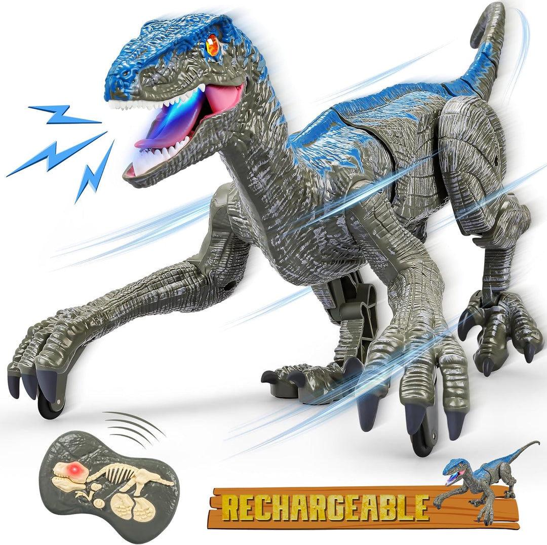 Lisslune | RaptorMove – Remote Control Dinosaur Toy with Sound, LED and Realistic Movements