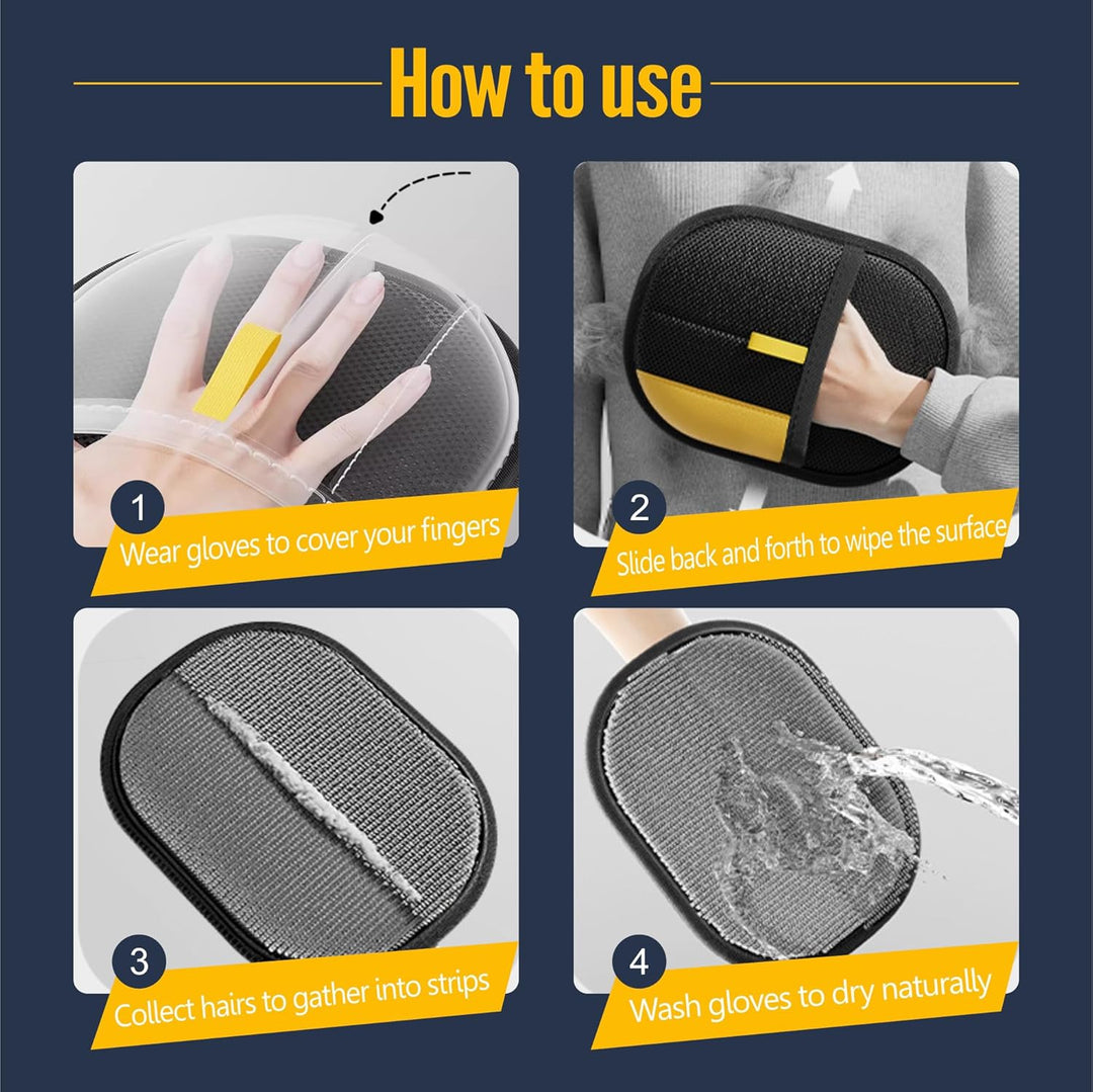 Lisslune | FurEase – Pet Hair Removal Glove for All Coat Types | Gentle Grooming & Shedding Solution