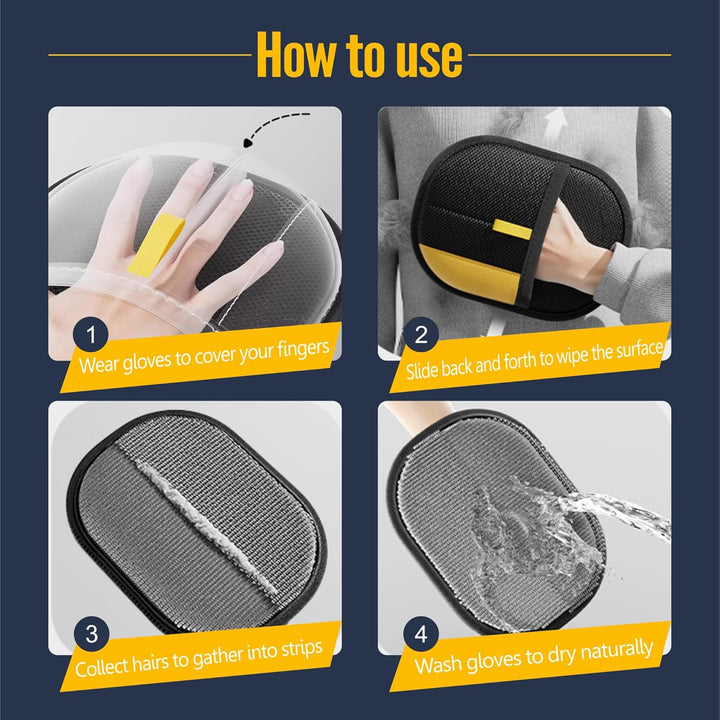 Lisslune | FurEase – Pet Hair Removal Glove for All Coat Types | Gentle Grooming & Shedding Solution