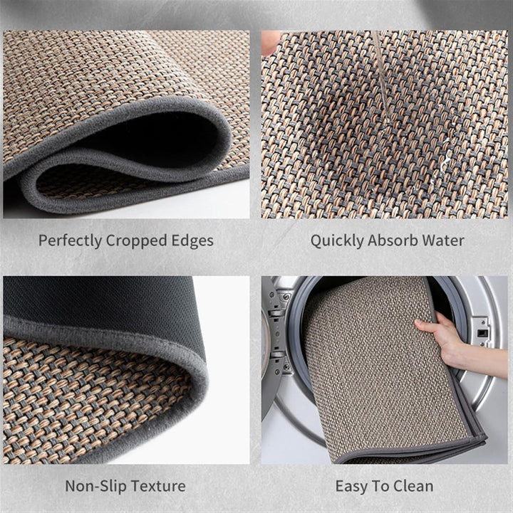 Lisslune | Woven Indoor Door Mats | Machine Washable. Non-Slip & Ideal for Home Decor and High-Traffic Areas