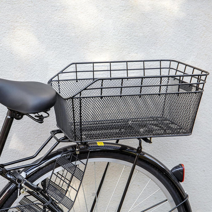 Lisslune | Large Rear Bike Basket with Cargo Net & Waterproof Cover – Orvian