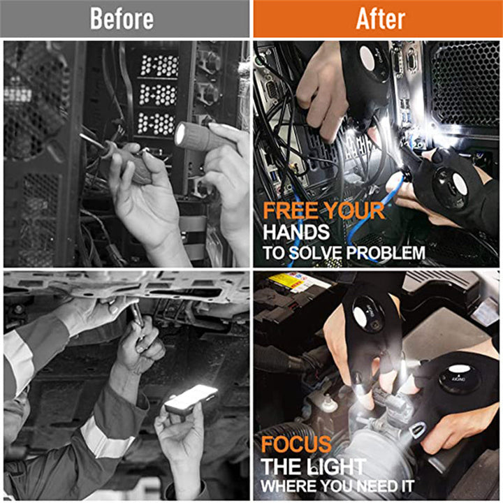 Lisslune | LED gloves with waterproof lights