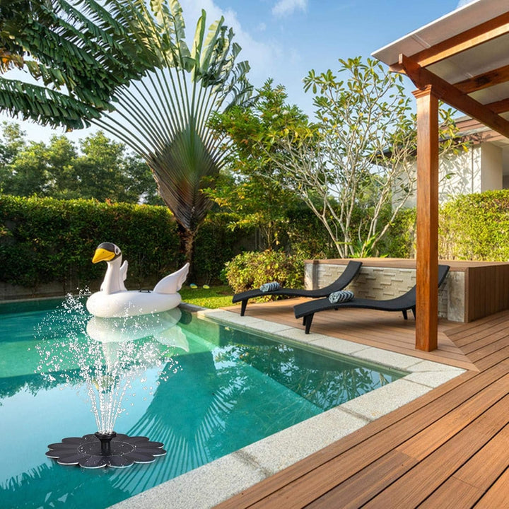Lisslune | Solar-powered fountain for the garden – Flower design water feature for ponds and pools