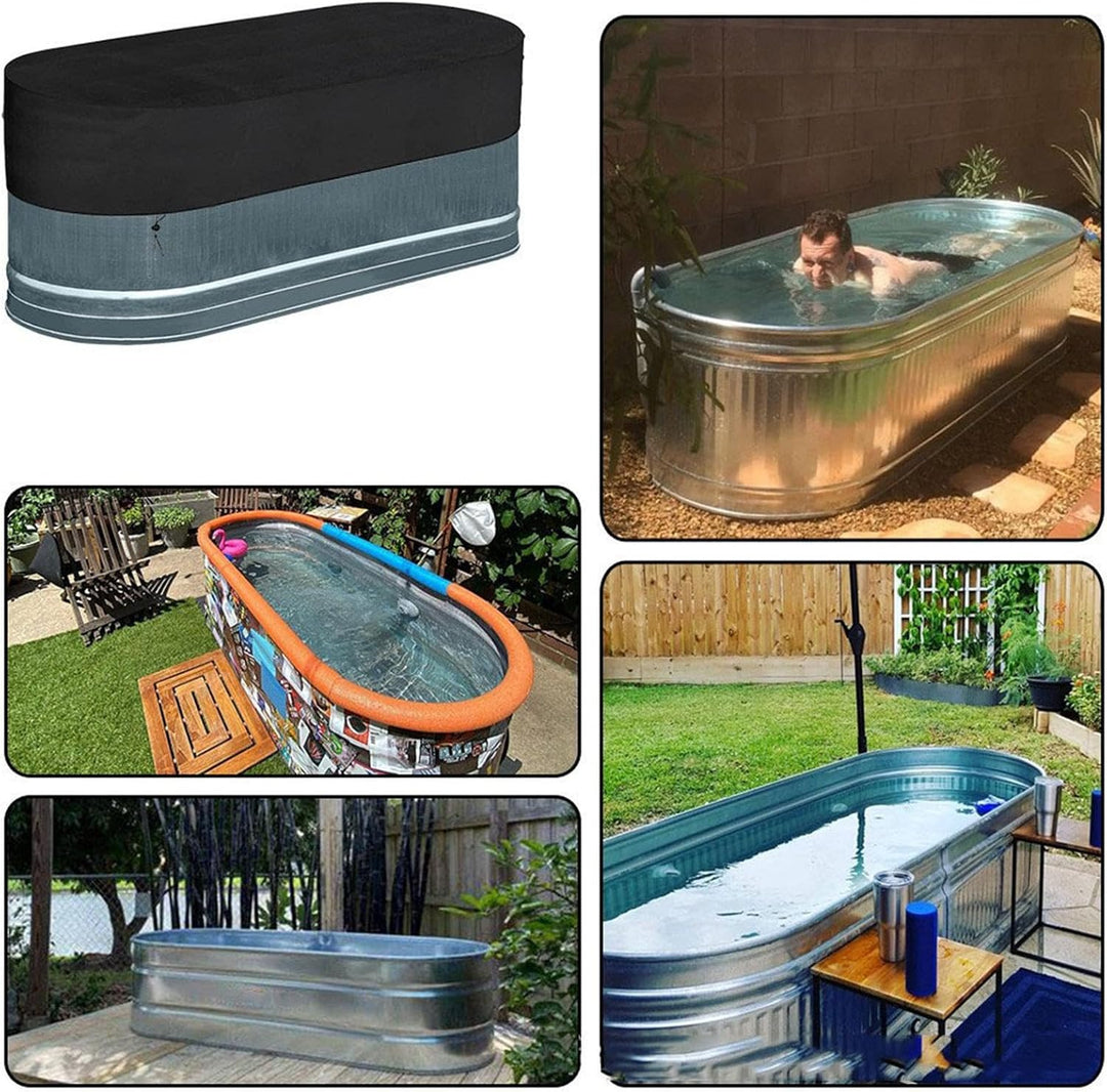 Lisslune | Ice Bath Tank Cover – Waterproof UV-Resistant Rip-Proof Protective Lid – Novyra