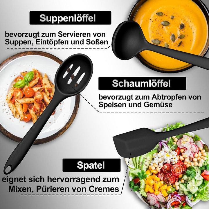 Lisslune | KitchenPro - Silicone Kitchen Utensil Set