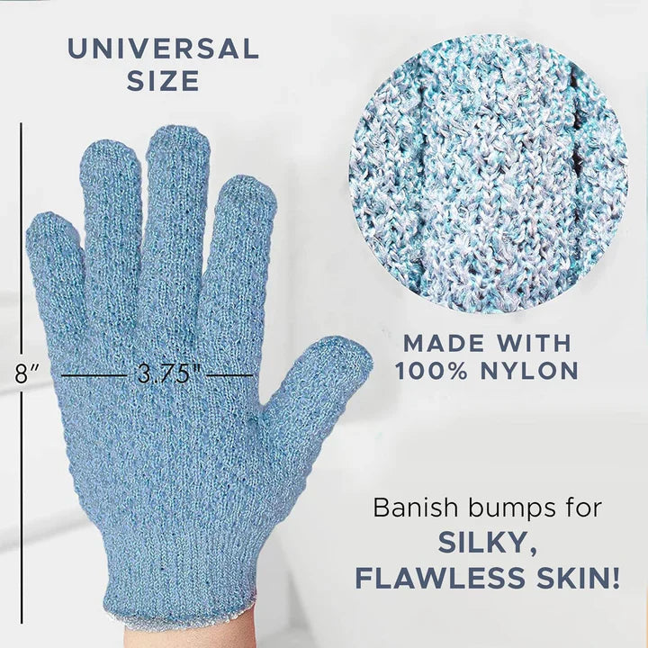 Lisslune | Exfoliating Bath Gloves – Set of 2