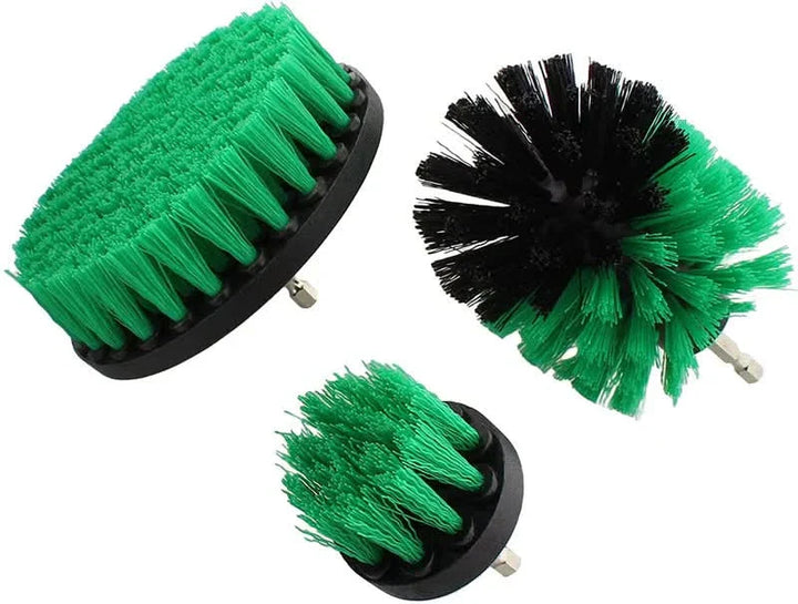 Lisslune | 3-Piece Drill Brush Cleaning Attachment Set