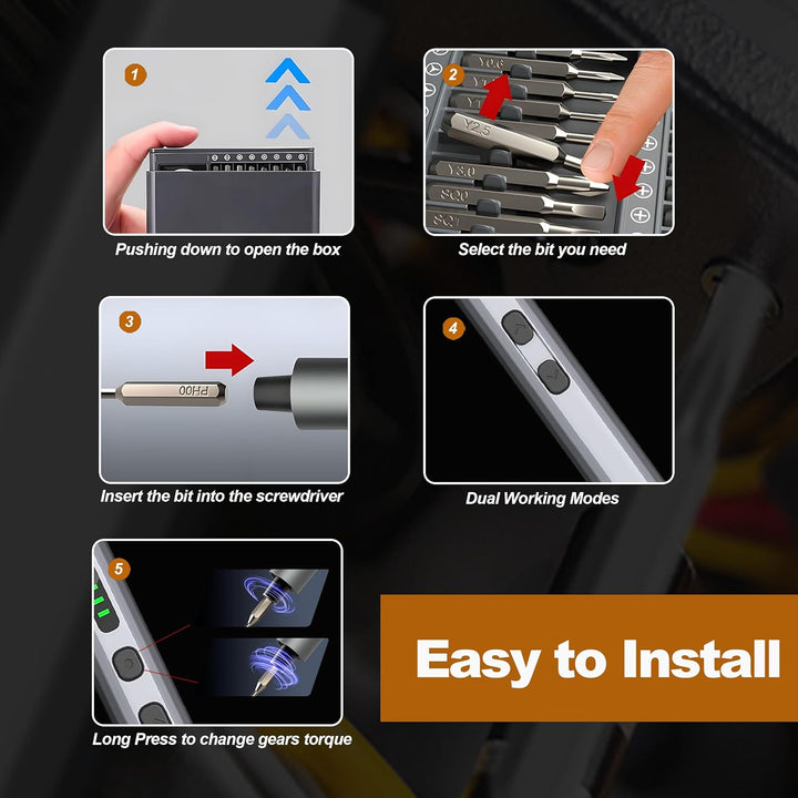 Lisslune | ProFix 68-in-1 Electric Precision Screwdriver Set
