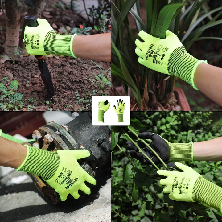 Lisslune | Work Gloves with Wonder Grip – Non-Slip Gloves for Gardening and Craftsmanship