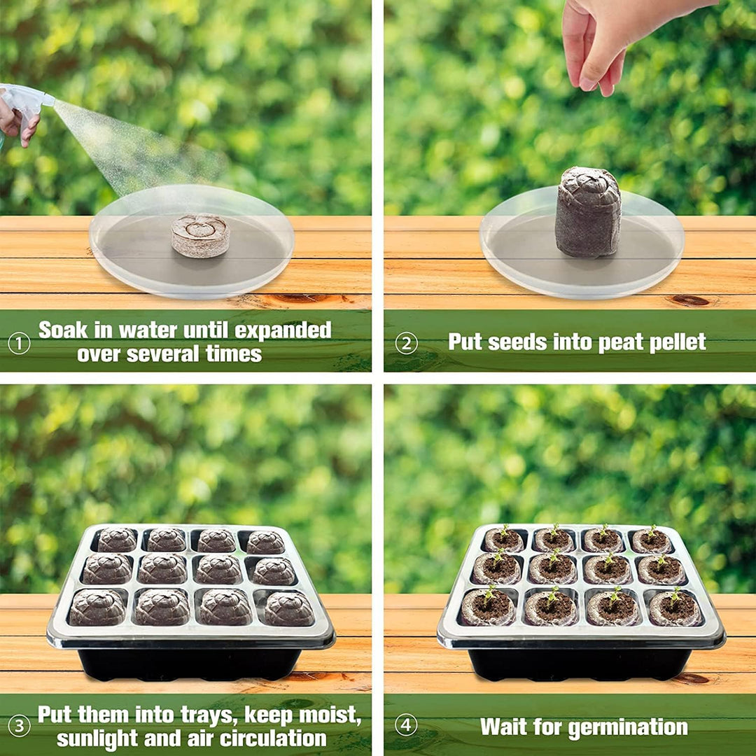 Lisslune | Coconut Fiber Peat Seedling Pellets – Starter for Seed Planting