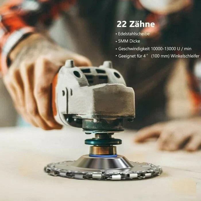 Lisslune | Angle Grinder Chain Disc | Innovative Woodworking Made Easy!