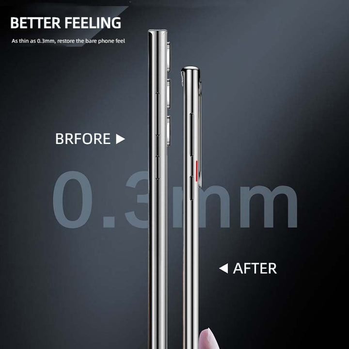 Lisslune | Transparent Luxury Coating Magnetic Cover for Samsung
