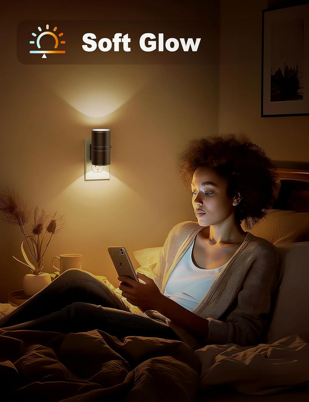 Lisslune | LumiGlow Dimmable LED Nightstand Lamp