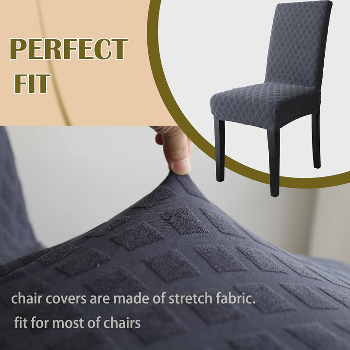 Lisslune | Stretch Dining Chair Covers Set – ChairGuard