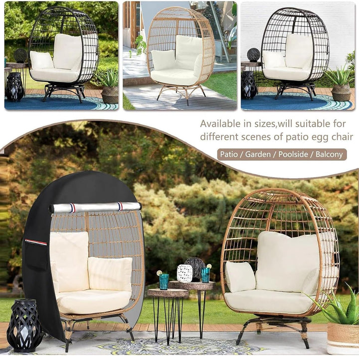 Lisslune | Waterproof Egg Chair Cover with Double Zipper – Solara