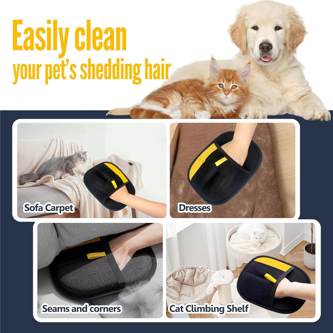 Lisslune | FurEase – Pet Hair Removal Glove for All Coat Types | Gentle Grooming & Shedding Solution