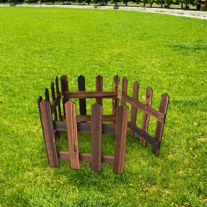 Lisslune | Decorative wooden garden fence for flower beds and outdoor areas