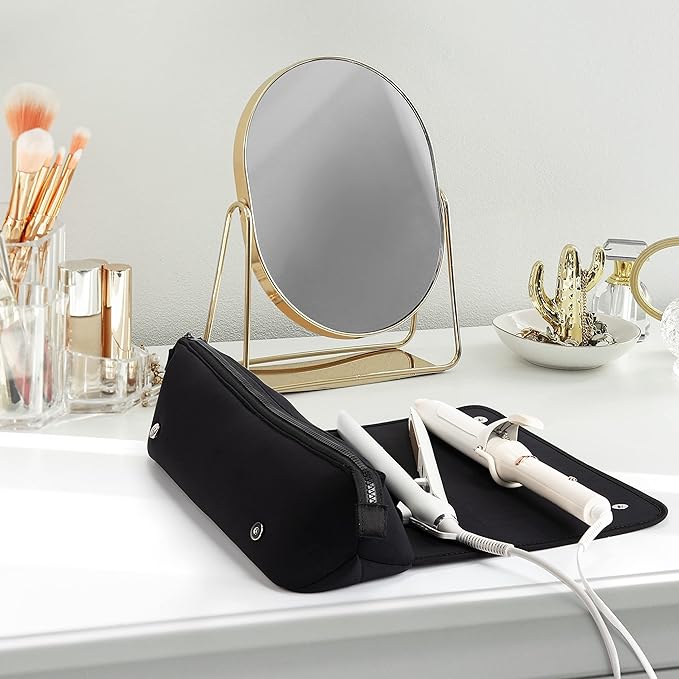 Lisslune | 2-in-1 hair tool travel bag & heat-resistant mat