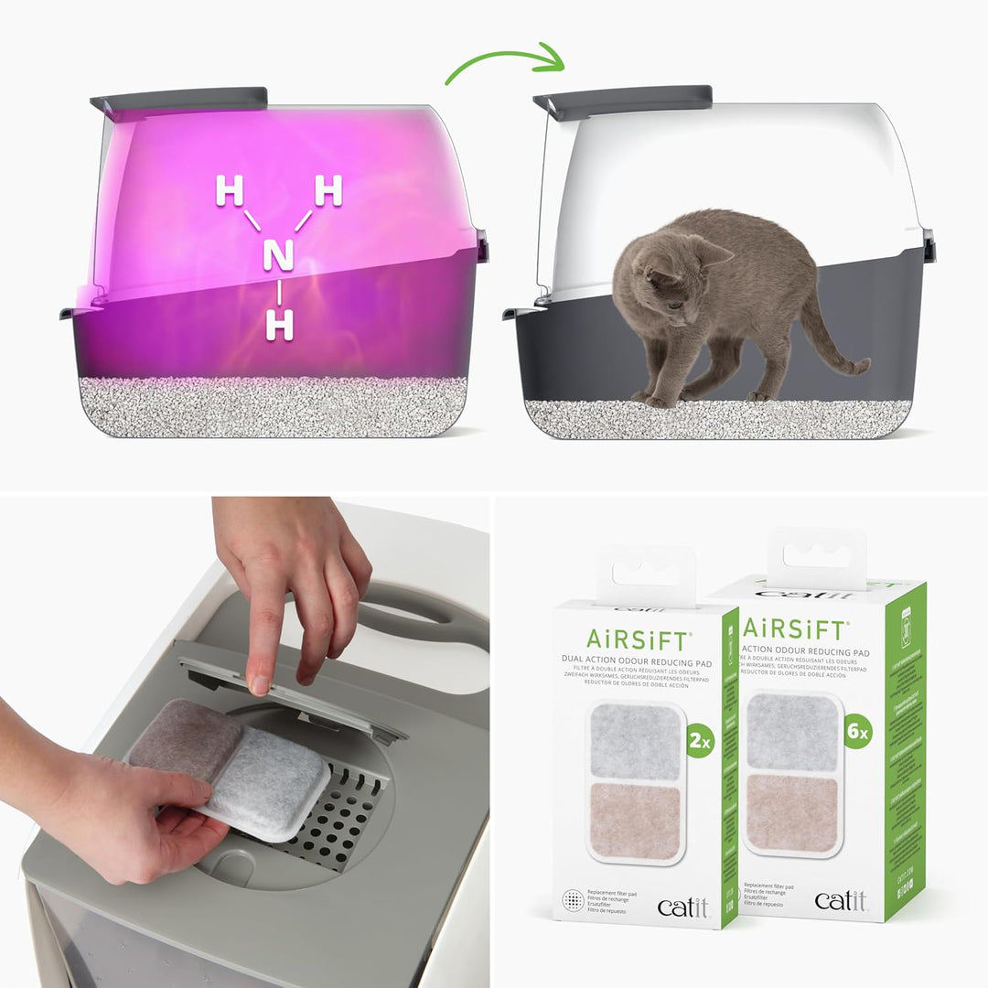 Lisslune | PetHome XL Cat Litter Box – Extra Large Covered Litter Tray with Odor Control