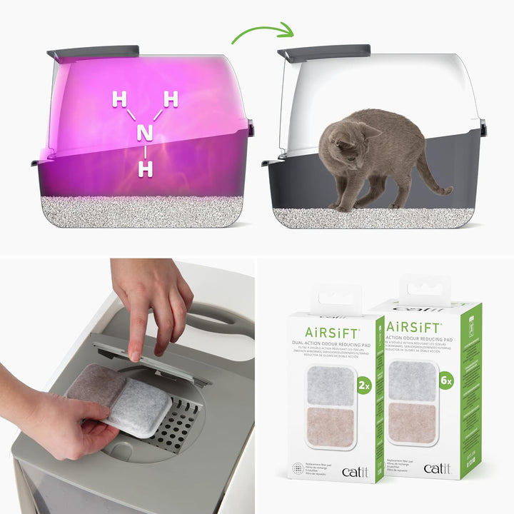 Lisslune | PetHome XL Cat Litter Box – Extra Large Covered Litter Tray with Odor Control