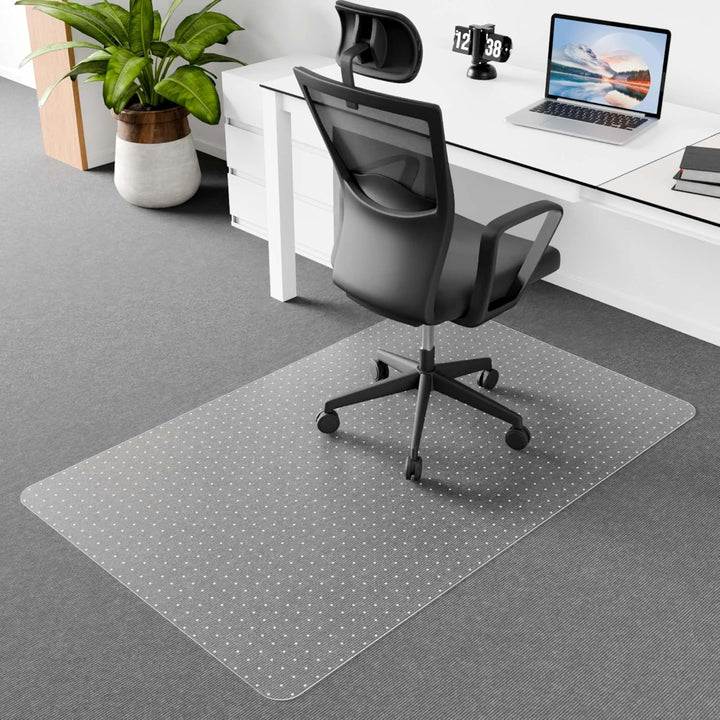 Lisslune | Myrida Clear PVC Office Chair Mat for Low-Pile Carpet Floors