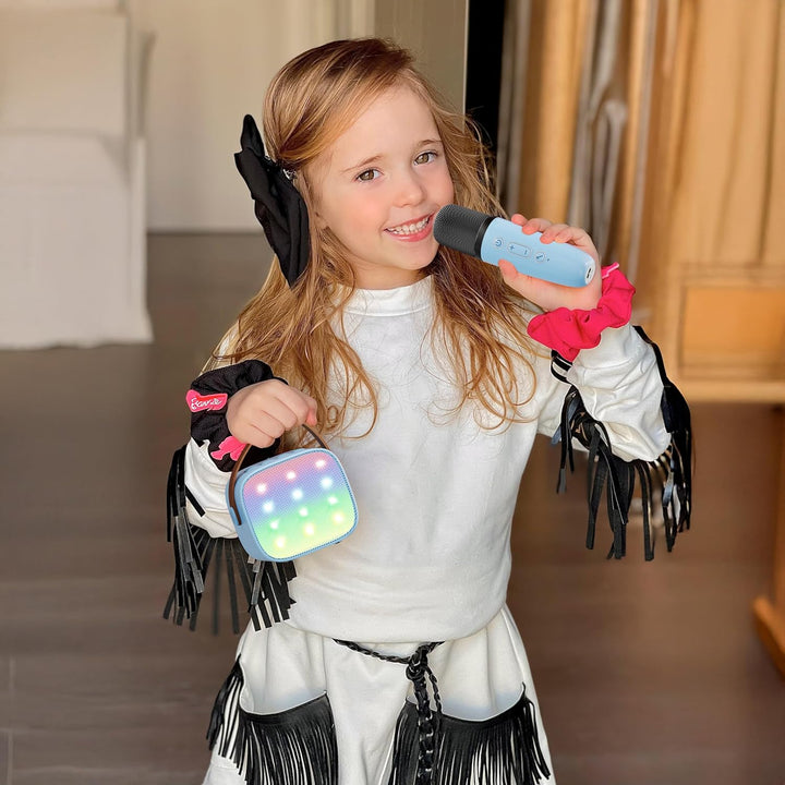 Lisslune | Portable Mini Karaoke Machine with Bluetooth Speaker & 2 Wireless Mics – Veylo