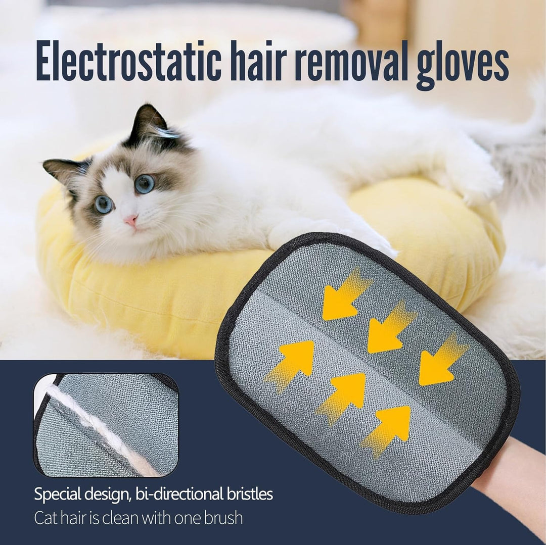 Lisslune | FurEase – Pet Hair Removal Glove for All Coat Types | Gentle Grooming & Shedding Solution