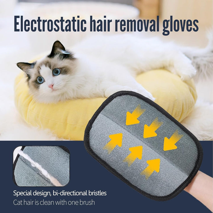 Lisslune | FurEase – Pet Hair Removal Glove for All Coat Types | Gentle Grooming & Shedding Solution