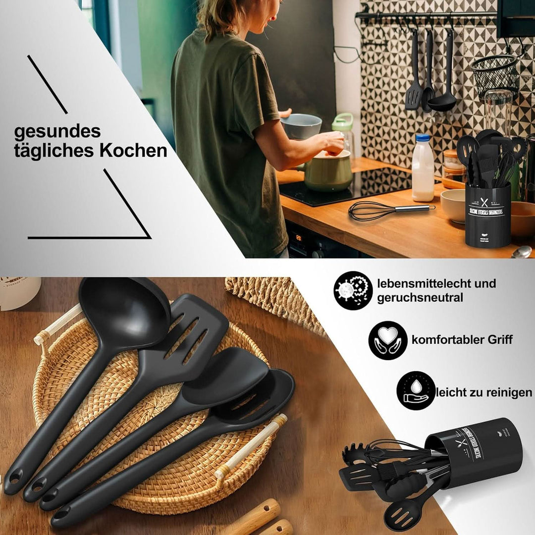 Lisslune | KitchenPro - Silicone Kitchen Utensil Set