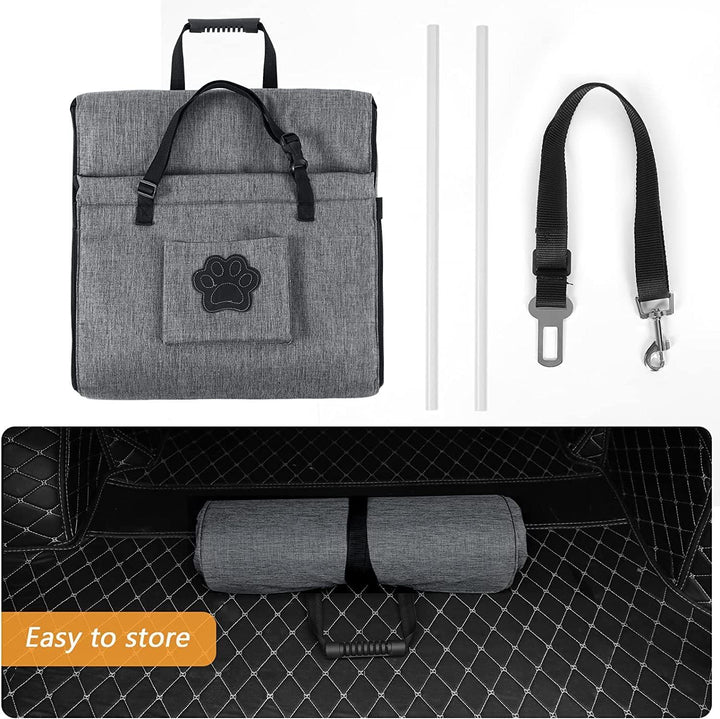 Lisslune | Portable Cats & Dog Seat for Car | Waterproof, Spacious & Secure for Stress-Free Car Rides | Dog Car Booster Seat for Summer Holidays
