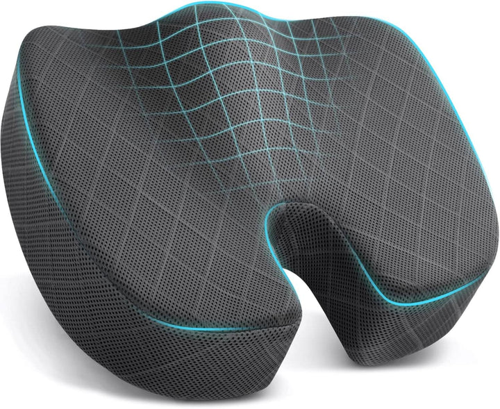 Lisslune | Memory Foam Seat Cushion for Office, Car, and Travel