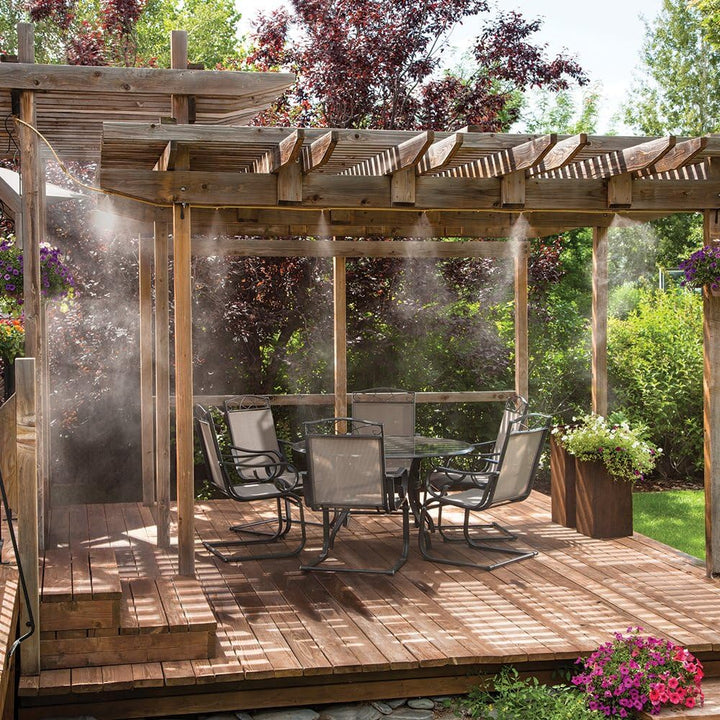 Lisslune | Spray irrigation system – Water hose with spray nozzles for refreshing cooling in the garden